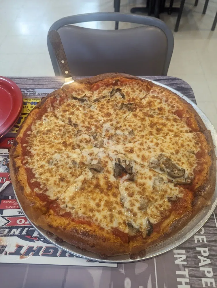 Cheese Pizza with Mushrooms